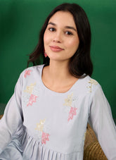 Decent Looking salwar Suit in Blue Colour